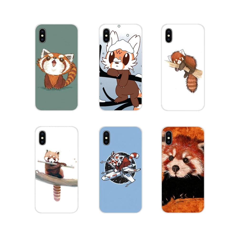 Красная панда счастливый стиль для Apple iPhone X XR XS MAX 4 4S 5 5S 5C SE 6 6S 7 8 Plus ipod touch