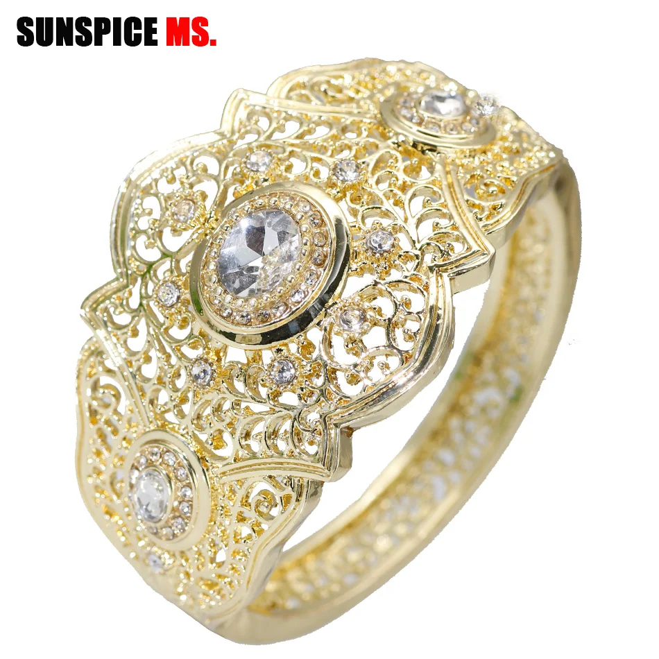 SUNSPICE женский браслет золотого цвета этнический для свадьбы Турецкая ажурная