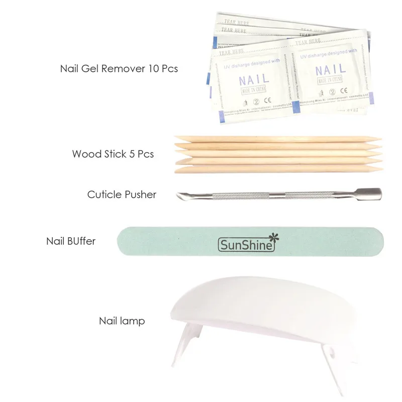 Focallure 4 цвета сапфир УФ гель Лак для ногтей База Топ покрытия комплект Гели Гвозди