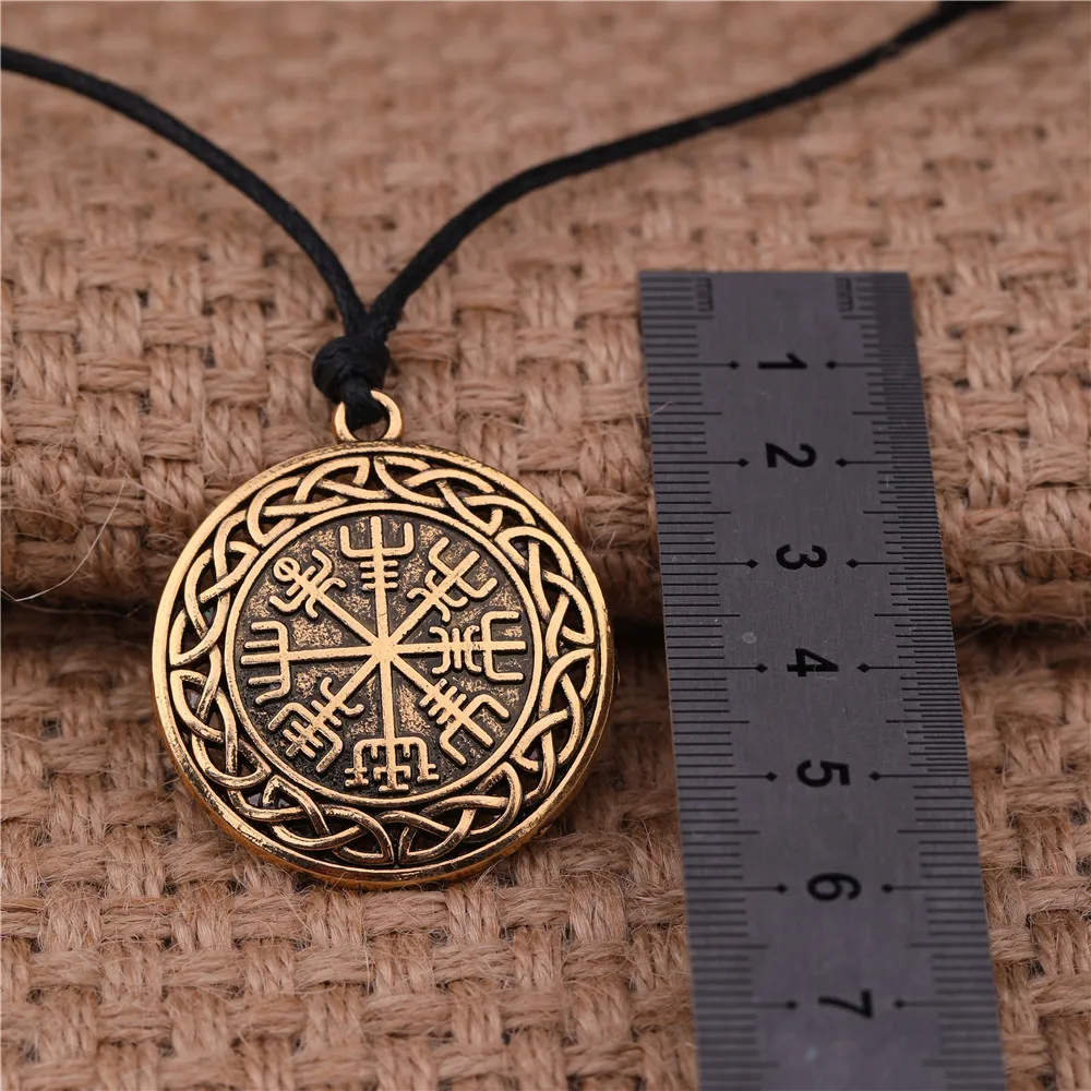Teamer руны викингов ожерелье Vegvisir подвеска с компасом Odin символ норвежской