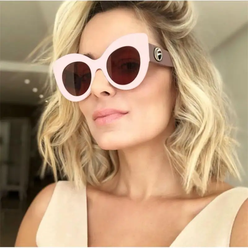 Солнцезащитные очки кошачий глаз женские стильные винтажные аксессуары в стиле