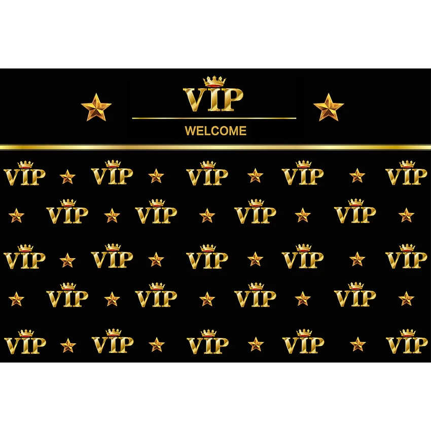 Королевская корона черный Голливуд баннер VIP фон день рождения взрослых детей вечеринка Свадьба пользовательские роскошный фон фотостудия