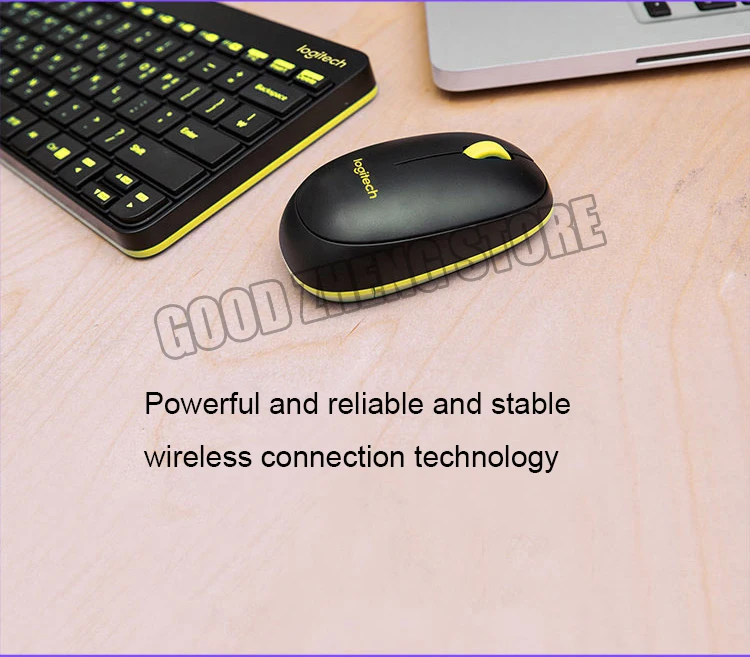 Беспроводная клавиатура-Мышь logitech MK240 Nano, комбинированный игровой ноутбук, геймер, водонепроницаемый эргономичный мини-набор