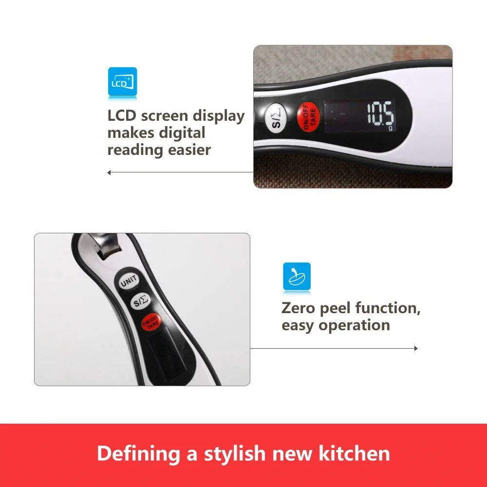 NEW Kitchen Measuring Scale Cooking Tools Detachable Digital Measure Spoons With For |