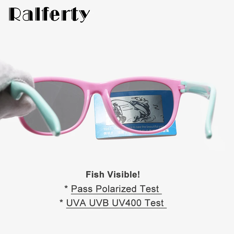 Фото Солнцезащитные очки Ralferty TR90 для детей, гибкие поляризационные, с защитой UV400, 2019 №5