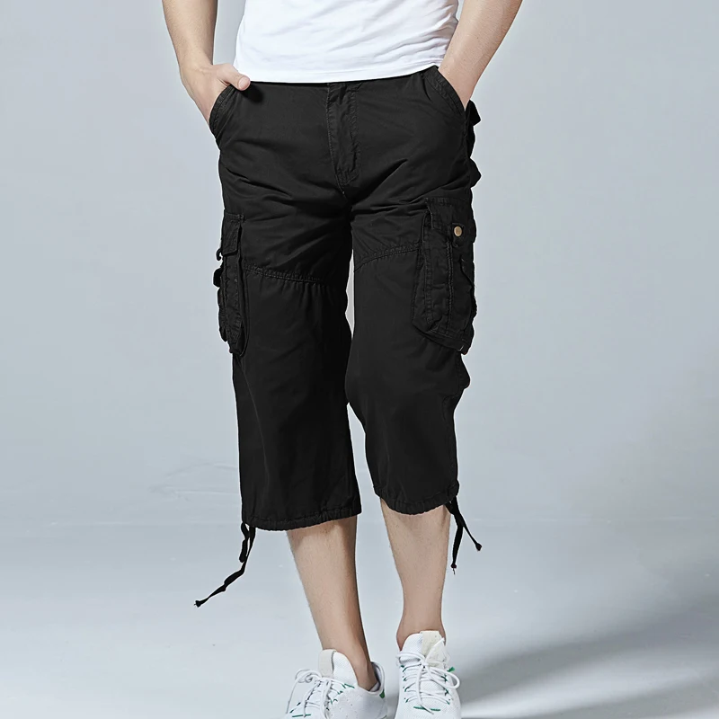2018 Men Summer Cargo Shorts casual men Mens Short Pants Clothing 100% Cotton Work Casual size 30-40 | Мужская одежда