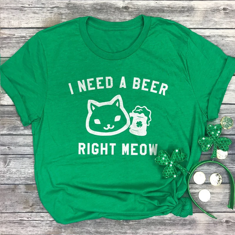 

patricks day tshirt girls plus size tops cardio tee graphic tees shenanigans shirt women white top print korean aesthetic