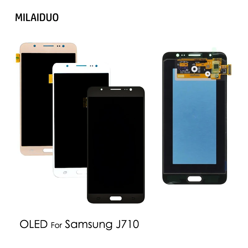 AMOLED для Samsung Galaxy J7 2016 j710 J710FN J710F J710M J710Y J710G J710H ЖК дисплей OLED сенсорный экран