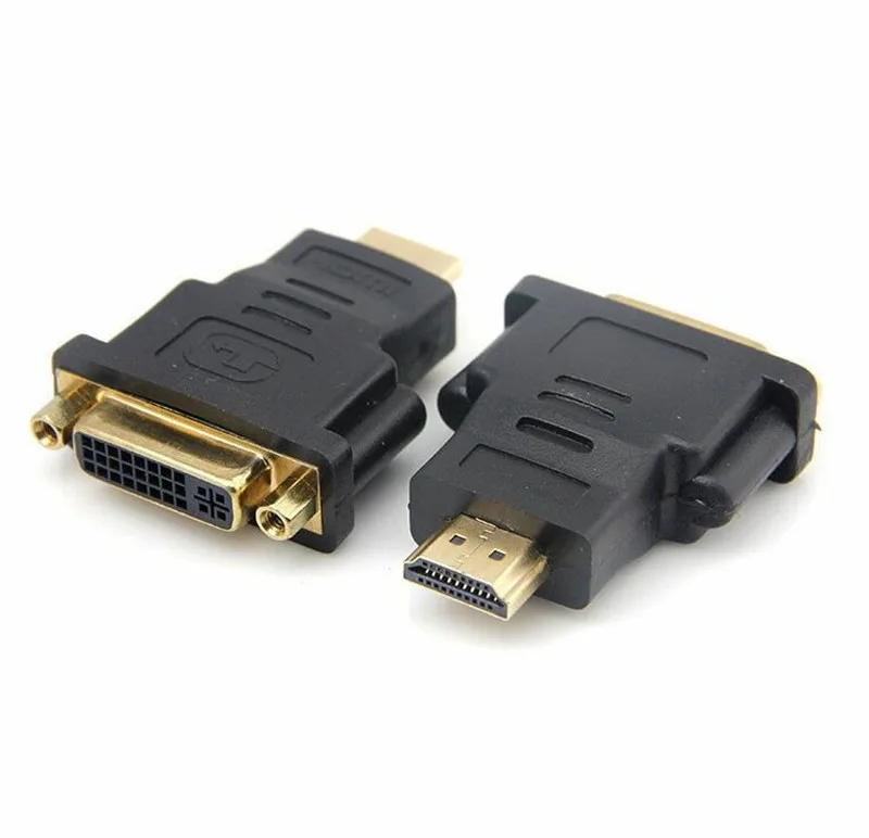 

Позолоченный переходник 1000 шт./лот Pocktet с HDMI штекер на DVI гнездо 24 + 5-контактный переходник соединитель для HDTV DVD плеера