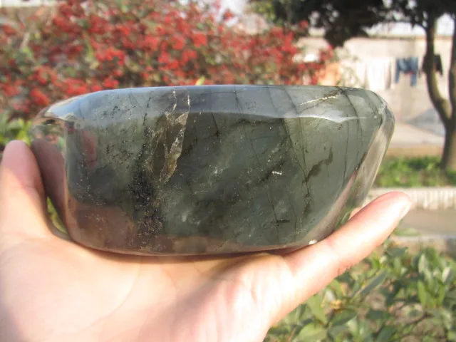 Натуральный кварцевый кристалл лабрадорит пепельницы для исцеления | Дом и сад