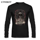 2018 Мужская футболка Geek с принтом черепа в стиле ретро рок регги, хипстерские модные черные футболки с длинным рукавом, топы, дизайнерские ваши