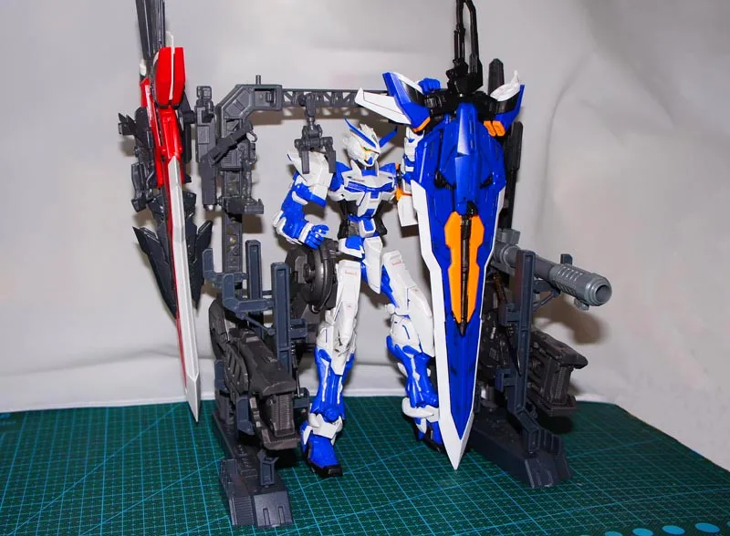 Бесплатная доставка poitron Blaster пистолет для 1/100 мг MBF P02/P03 Gundam с пути красный/синий