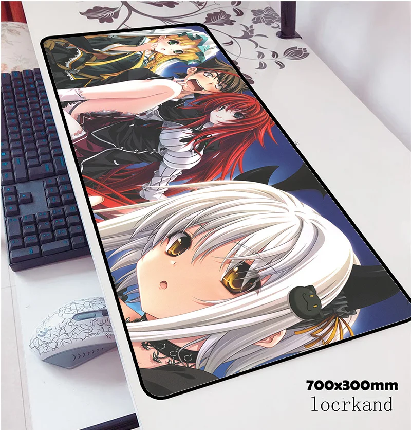 Коврик для мыши dxd для средней школы 700x300x3 мм, коврик для мыши, коврик для компьютера, большой игровой коврик для мыши для геймера, коврик для мыши с клавиатурой