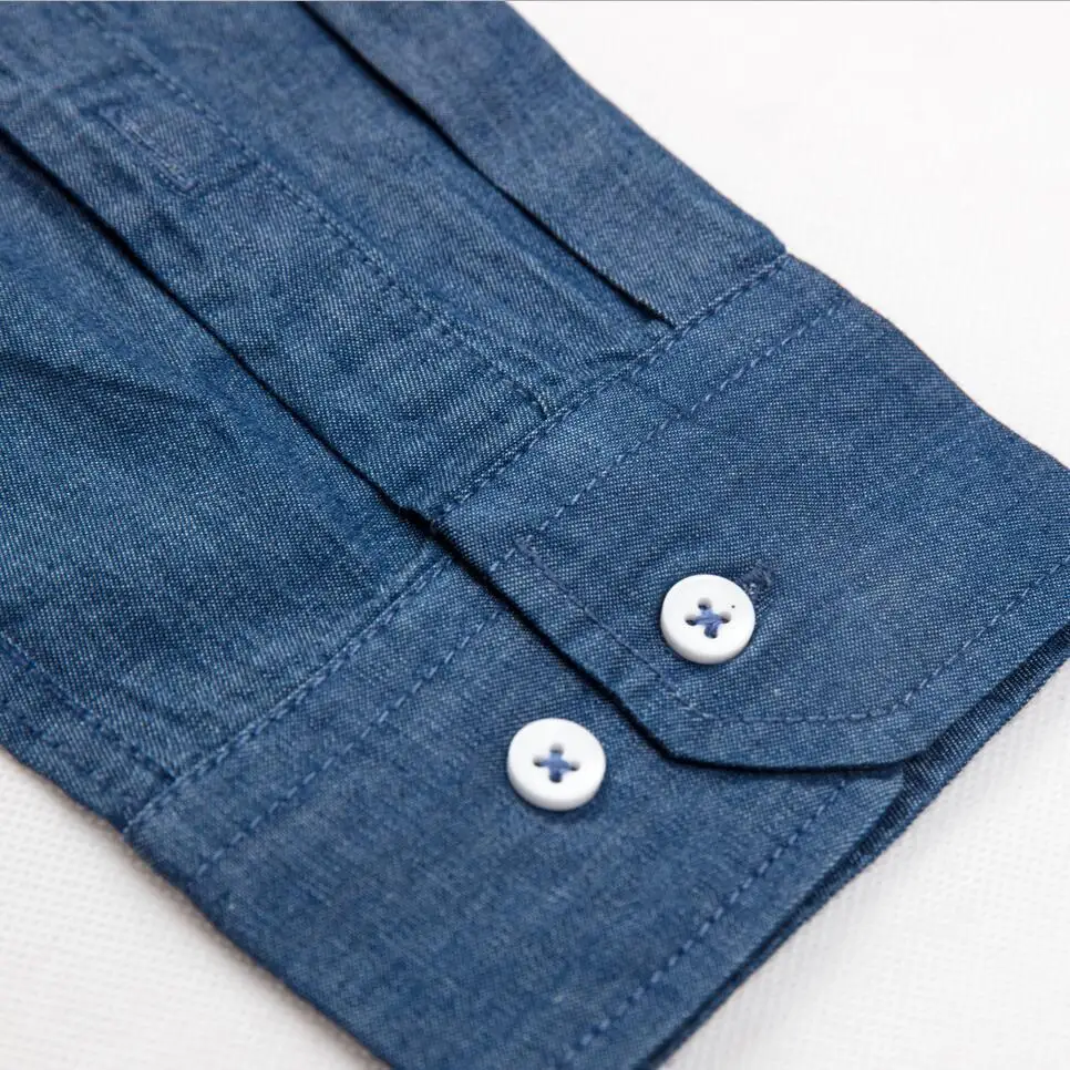 Hot Sale Denim Shirt Men Plus Size Clothing 8XL 7XL 6XL 5XL 4XL Man Shirts High Quality Long Sleeve Cotton Casual | Мужская одежда