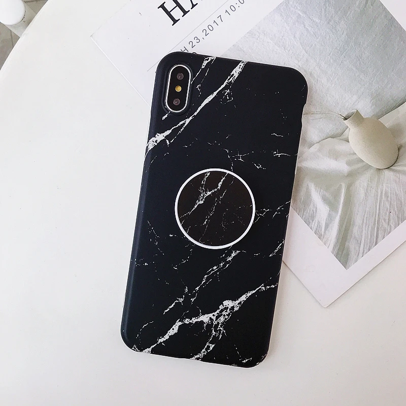 Новый матовый чехол под мрамор для iphone 6 6s 7 8 plus телефона Мягкий ТПУ силиконовый X XS