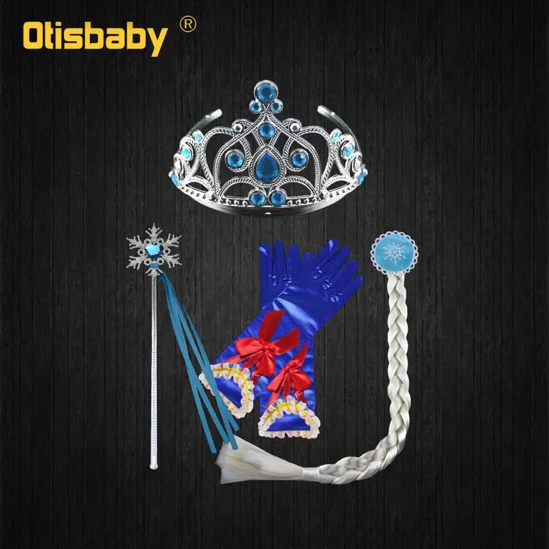 E Летнее бальное платье Снежной Королевы на крестины для детей 1-6 лет, платье для дня рождения, детская одежда принцессы Эльзы, новорожденная девочка - Цвет: E