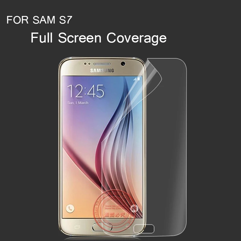 Полный охват ясный протектор для Samsung Galaxy S7 тпу материал ( не закаленное стекло