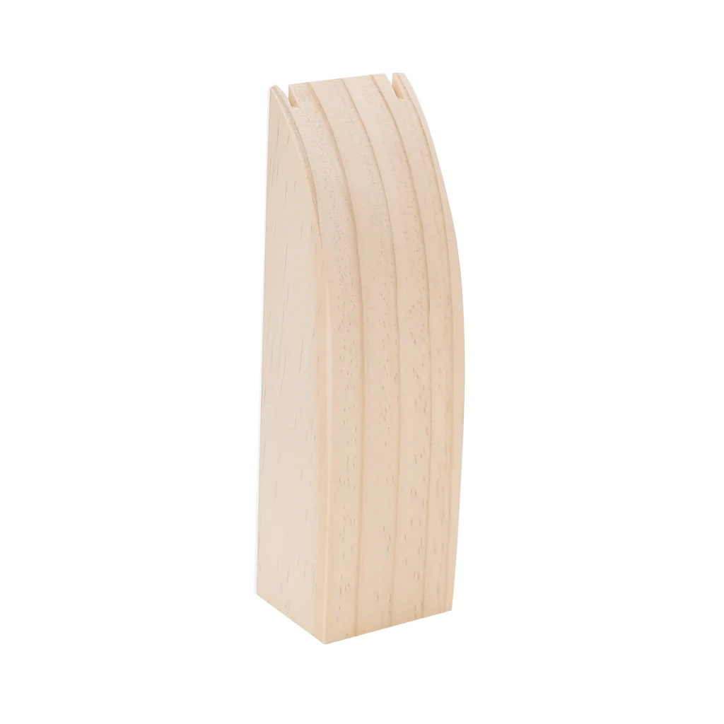 20x6x5cm Неокрашенные натуральные деревянные Цепочки и ожерелья цепи стенд Дисплей ювелирные изделия полка-органайзер для хранения картина декоративные Поделочные материалы - Цвет: 20x6x5cm