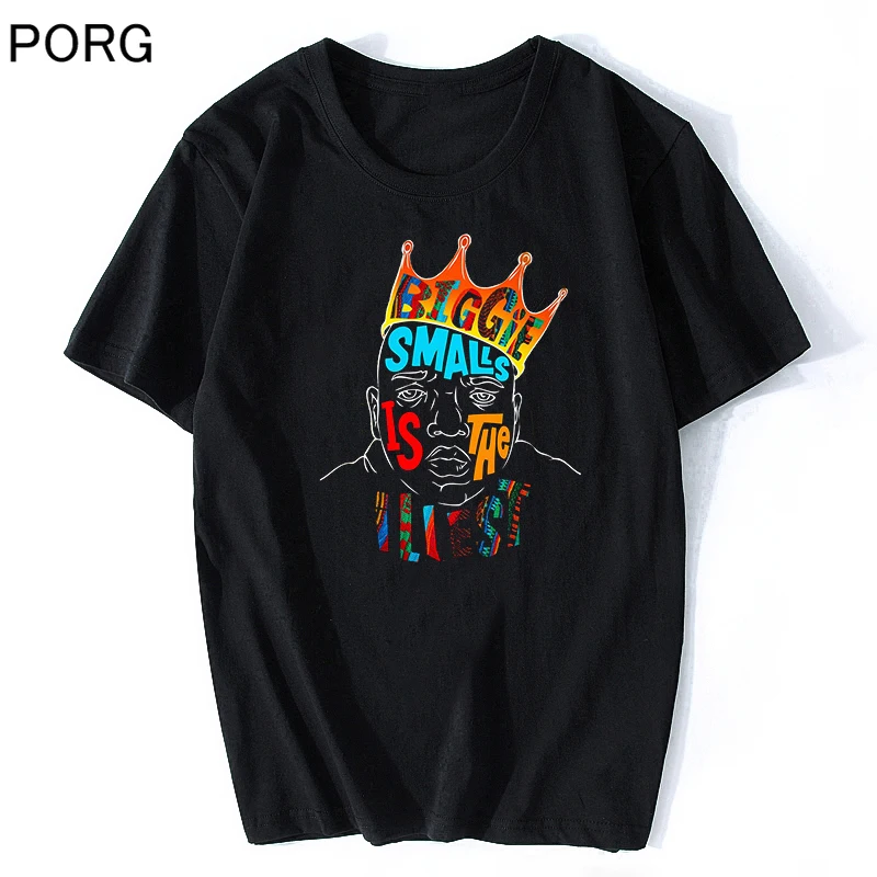 

BIGGIE SMALLS Notorious Big T Shirt Men High Quality Aesthetic Cotton Cool Vintage T-shirt Harajuku Streetwear Hip Hop Tshirts