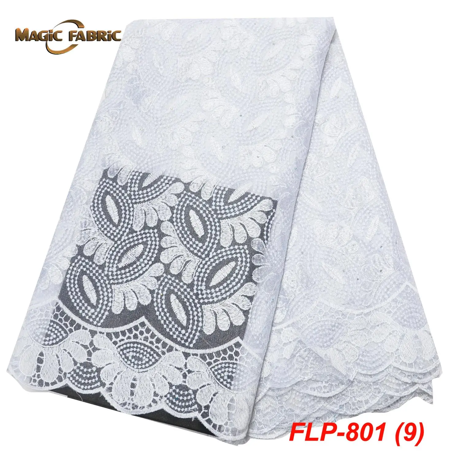 

African Lace Fabric 2019 High Quality Tulle Lace Dresses For Women Embroidery Net French Lace Fabric FLP-801