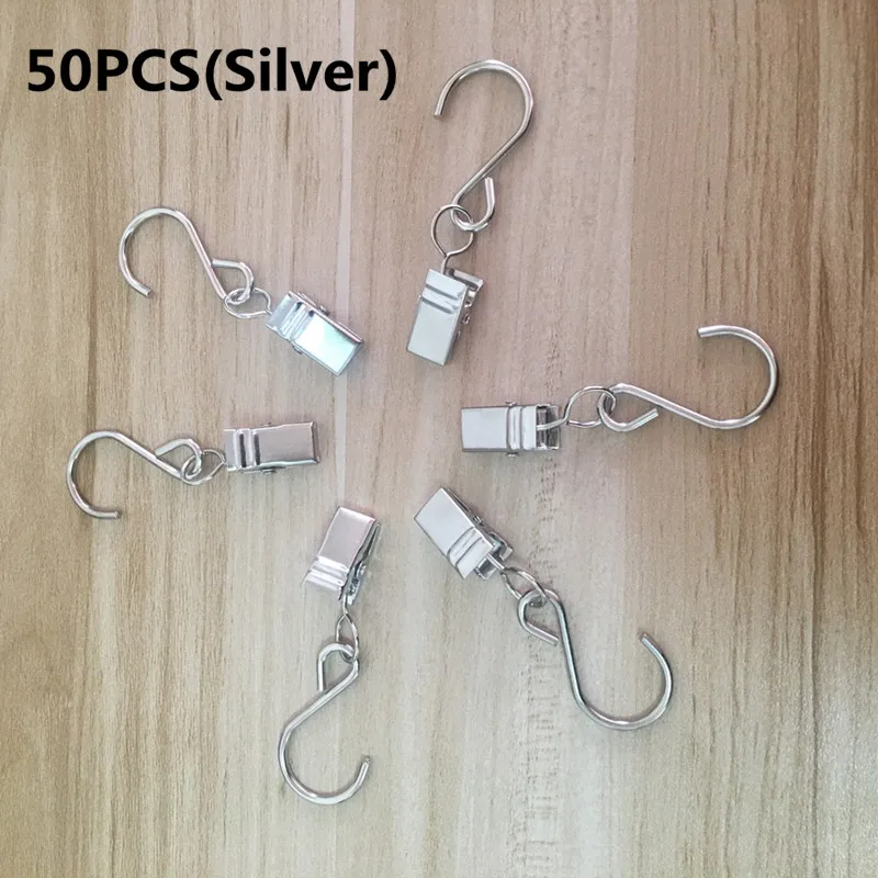 50PCS Silver Hooks VNL G40 25 прозрачные лампы типа фестон светодиодный светильник s водонепроницаемый наружный светодиодный прозрачный Глобус шар гирлянда вечерние свадебные светильник на крючке - Испускаемый цвет: 50PCS Silver Hooks