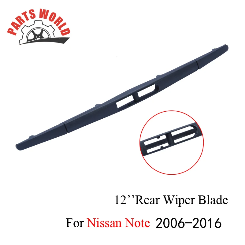 Резиновые передние и задние щетки стеклоочистителя Partsworld для Nissan Note 2006-2016