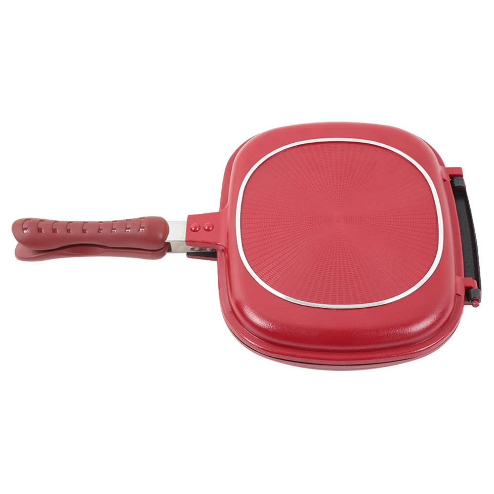 Двухсторонняя с антипригарным покрытием для барбекю Фрай Сковорода готовки