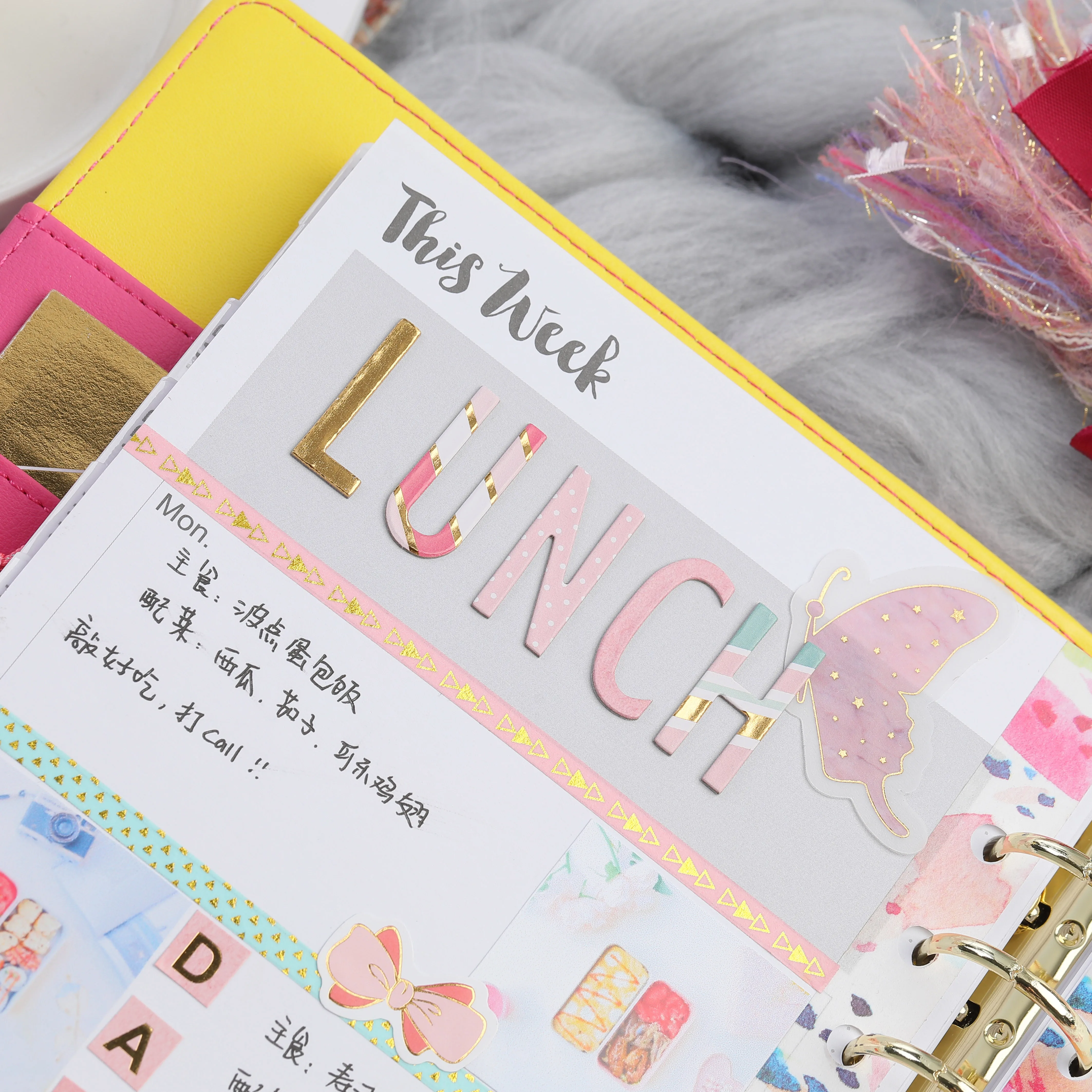 2 шт. декоративные наклейки для букв с цифрами розового алфавита скрапбукинг