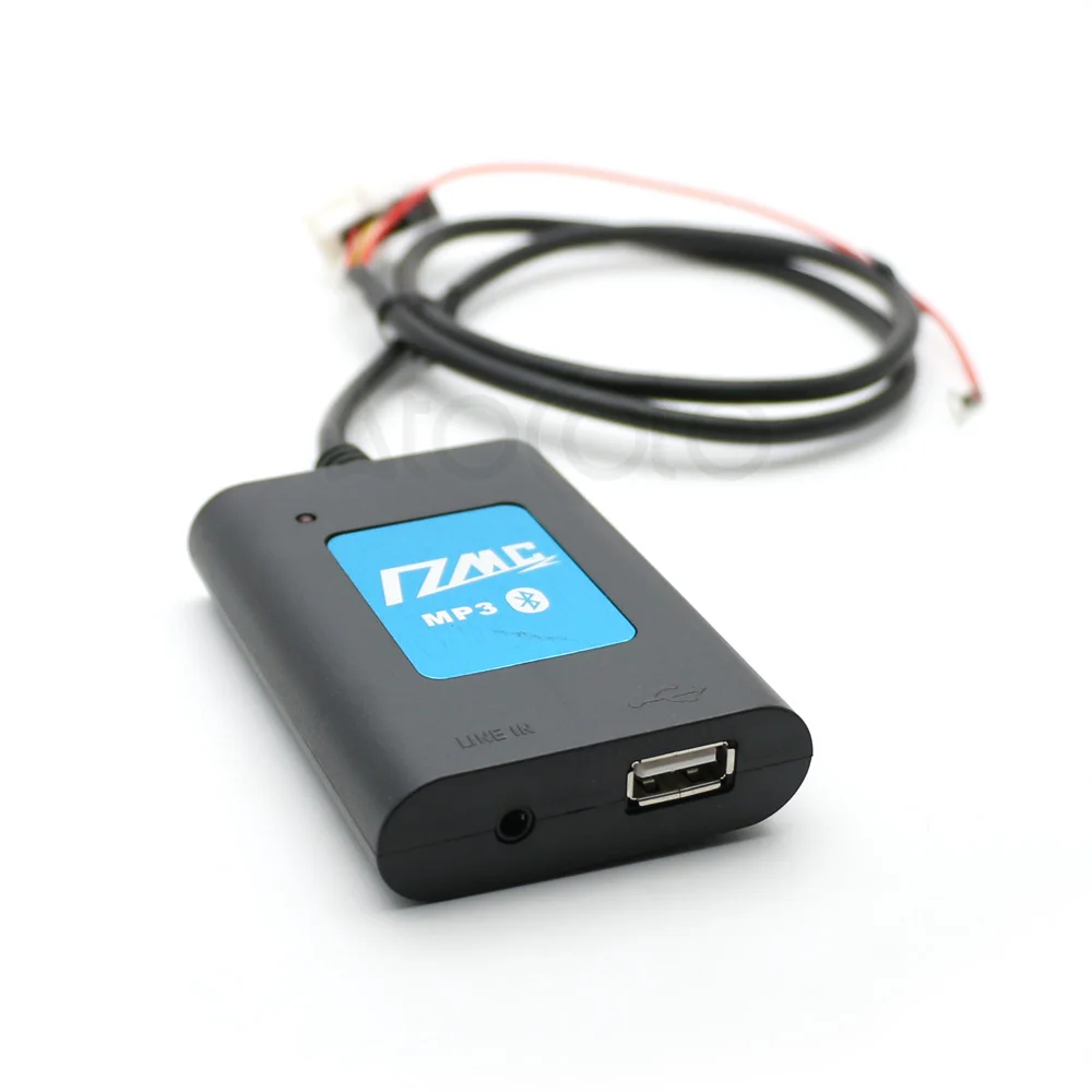 AtoCoto DMC Bluetooth A2DP флеш-накопитель USB AUX адаптер Интерфейс для Toyota микрофон 12Pin радио MP3 аудио cd-чейнджер Вход