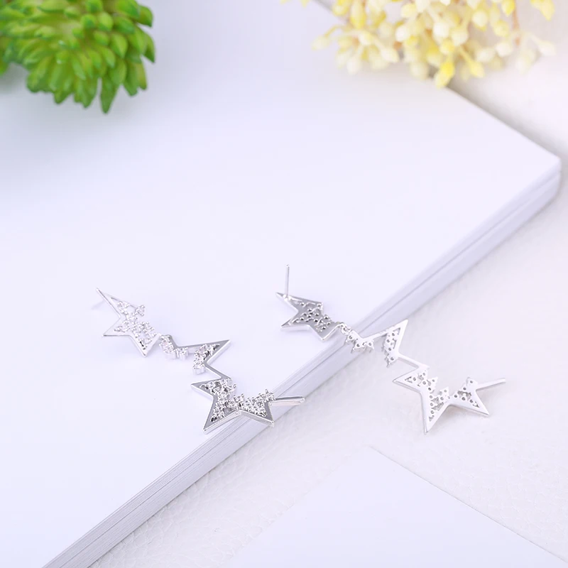 Женские серьги со звездами GAOLA длинные женские с симметричными кисточками и