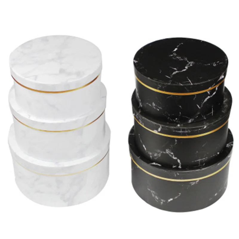 3 шт мраморная Подарочная коробка квадратное круглое Ювелирное Украшение в
