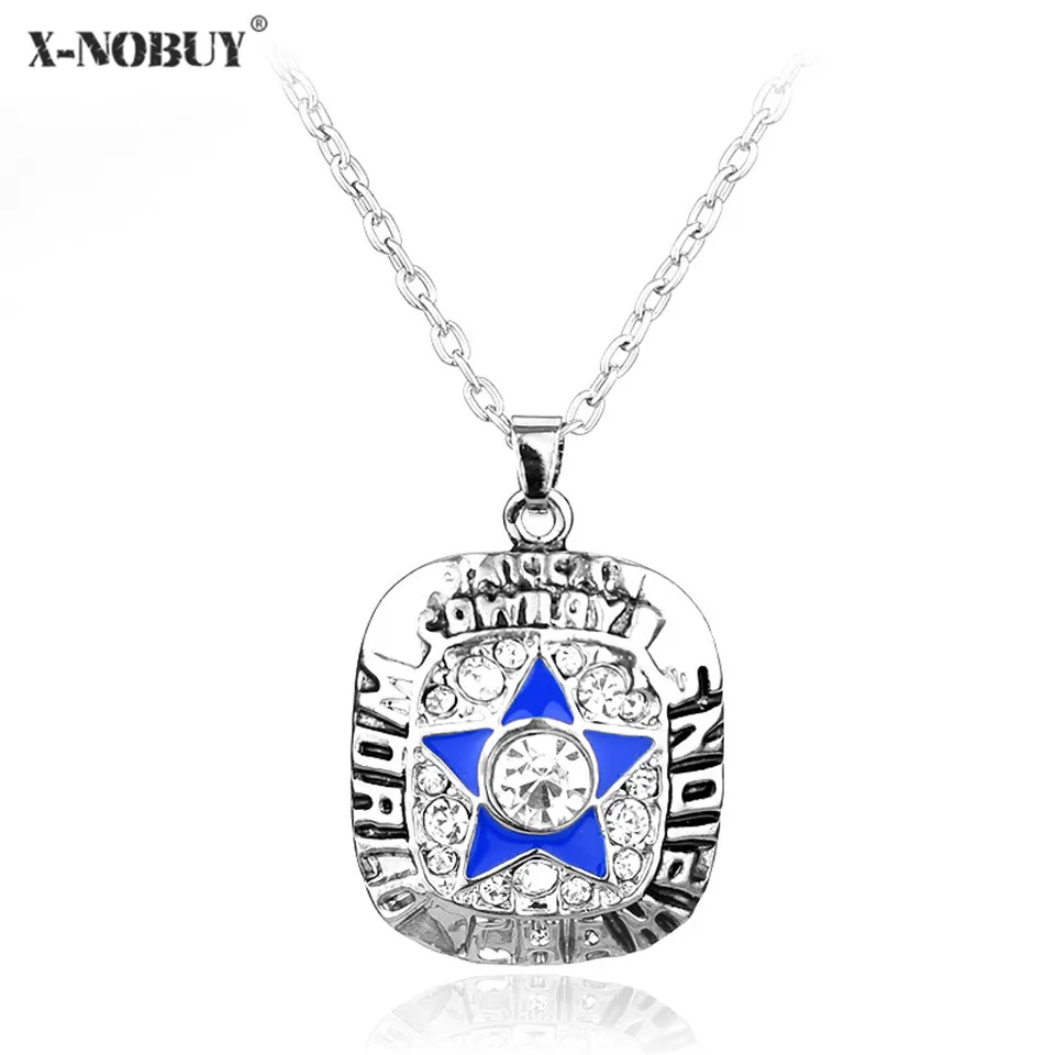 X NO купить Dallas Cowboys Команды Цепочки и ожерелья ювелирные изделия Спортивные Стиль