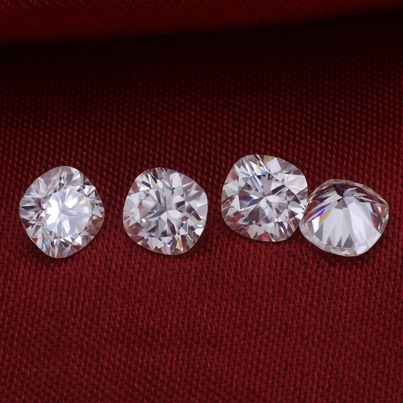 Камни для изготовления ювелирных украшений в форме подушки с бриллиантовой