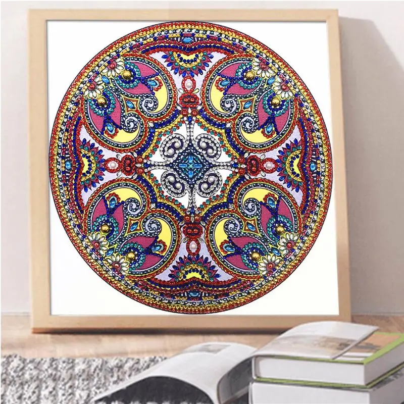 

1 PCS Circle 5D Special Shaped Diamond Painting Embroidery Needlework Rhinestone Crystal Cross Craft Stitch Kit DIY