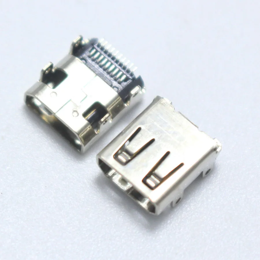 1 шт. 19Pin SMD разъем Micro HDMI с 4 фотовспышками Женский Разъем HD видеоразъем для