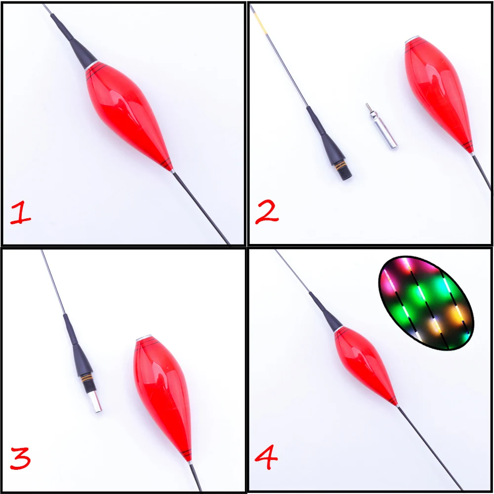 Seakingfun 3 шт./лот led Электрический Поплавки большой плавучести ночник Бесплатная шт.