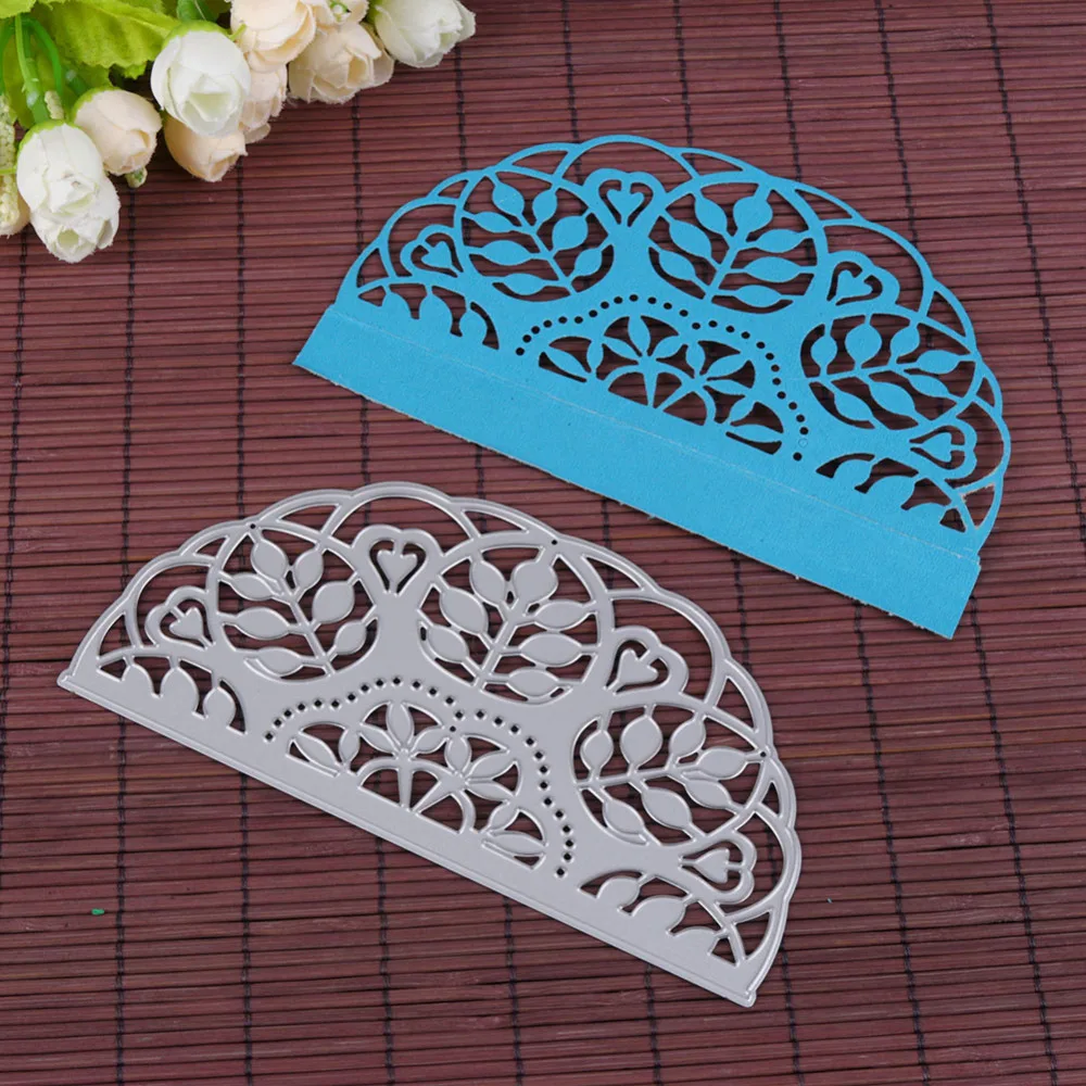 Листочки для приглашений кружевные металлические режущие штампы Серебряный