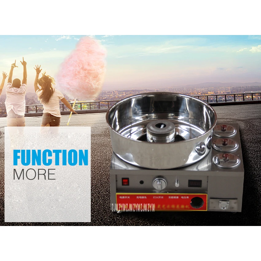 

Fancy Gas Cotton Candy Maker Candyfloss DIY Sugar Floss Flower Type Commercial Cotton Candy Machine Stainless Steel SKT-1
