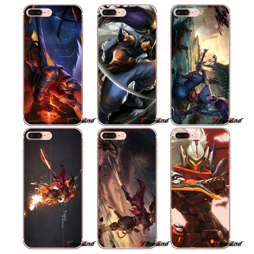 Morgana Yasuo League of Legends мягкий чехол для iPhone X 4 4S 5 5S 5C SE 6 6S 7 8 Plus Samsung Galaxy J1 J3 J5 J7 A3 A5 2016