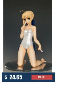 Набор фигурок из смолы 1/8 Fate Saber плавательная версия Неокрашенная Смола Бюст комплект