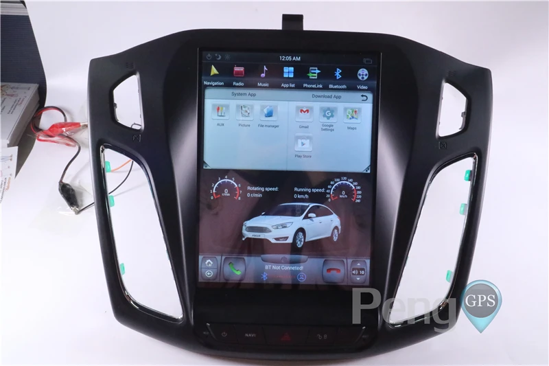 10," 64G Android 7,1 ips экран автомобиля gps-навигация, dvd-плеер для Ford Focus 2012 2013 Tesla стиль головного устройства