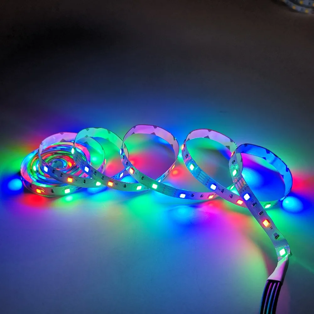 Светодиодная лента с питанием от USB, ТВ, 5 В, 6 в, RGB, теплый белый/белый, SMD3528, высокая яркость, водонепроницаемый, DC 5V6V, светодиодный светильник с пультом дистанционного управления