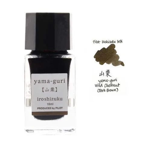 Dark brown Polit iroshizku чернила-15 авторучка чернильные бутылки 24 цвета на выбор Оригинальные японские канцелярские принадлежности - Цвет: Dark brown