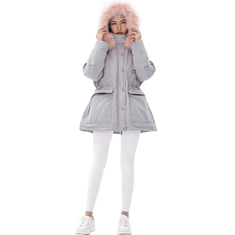 ODM Новый пуховик пальто женщин с капюшоном packable вниз куртка мода тепловой дизайн