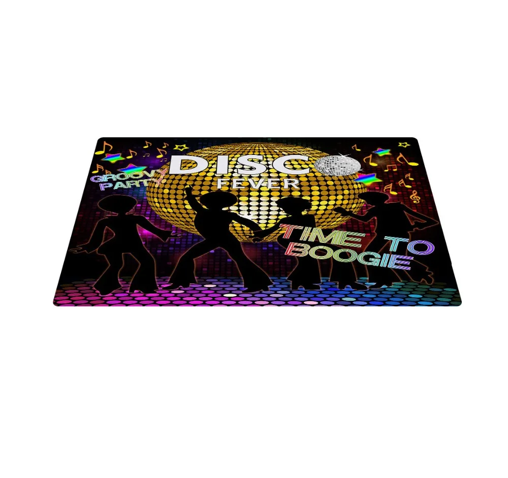 Водонепроницаемая занавеска для душа LB Gold Groovy из полиэстера вечеринки дискотеки