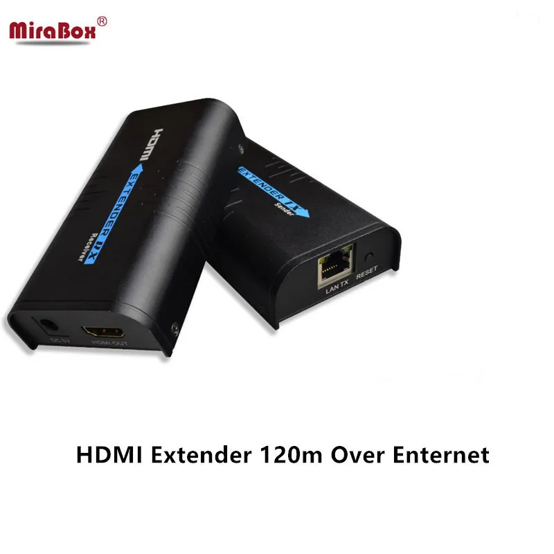 Mirabox HDMI Mini сетевого адаптера расширителя Over IP/TCP UTP/STP CAT5e/6 Rj45 LAN Поддержка 1080 P 120 м