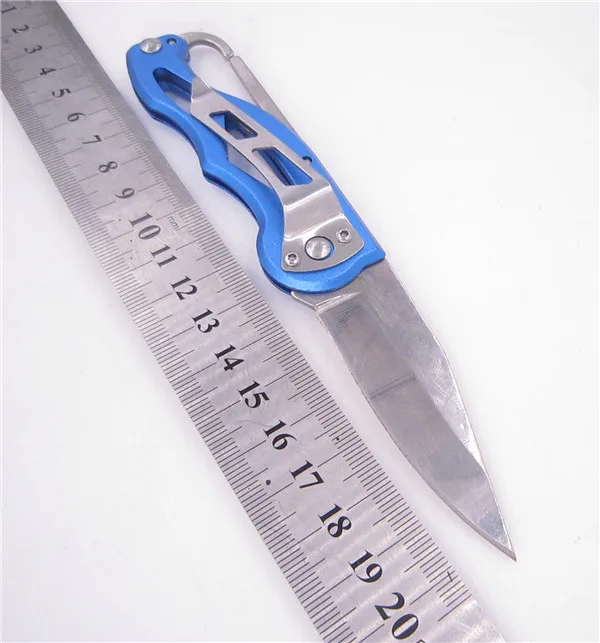 Blue Silver Походный зажим Карманный quickdraw Pare peel складной нож повесить многофункциональный ящик для инструментов посылка letteroutside выживания открытие Открыватель карабин лезвие - Цвет: Blue Silver