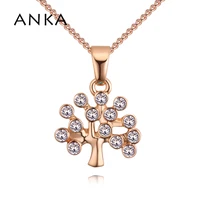 anka tree crystal pendant necklaces rhinestone jewelry for lover women crystal necklace for women 130841