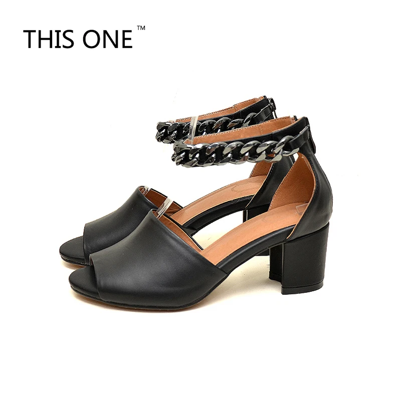 Сандалии женские с открытым носком босоножки на цепочке ремешки щиколотке