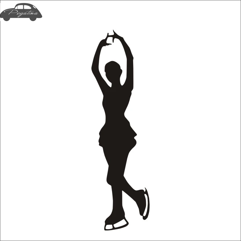 Наклейка для катания на лыжах Зимние виды спорта ледяные танцы виниловые